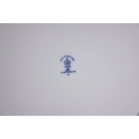 Vintage SET of 4 Royal Crown Derby classic dinner plates, 1921 - 1940 white blue - Picture 10 of 10